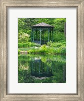 Framed Delaware, Gazebo Overlooking A Pond