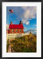 Framed Historic Eagle Harbor Lighthouse, Michigan