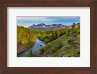 Framed South Fork Of The Two Medicine River In The Lewis And Clark National Forest, Montana