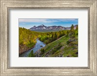 Framed South Fork Of The Two Medicine River In The Lewis And Clark National Forest, Montana