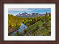 Framed South Fork Of The Two Medicine River In The Lewis And Clark National Forest, Montana