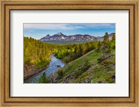 Framed South Fork Of The Two Medicine River In The Lewis And Clark National Forest, Montana