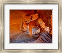 Framed Nevada, Overton, Valley Of Fire State Park Multi-Colored Rock Formation