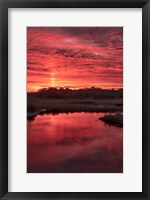 Framed New Jersey, Cape May, Sunrise On Creek