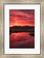 Framed New Jersey, Cape May, Sunrise On Creek