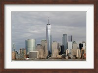 Framed One World Trade Center And Other Manhattan Skyscrapers Seen From Jersey City, NJ