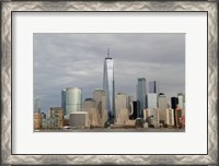 Framed One World Trade Center And Other Manhattan Skyscrapers Seen From Jersey City, NJ