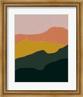 Framed Terracotta Mountains