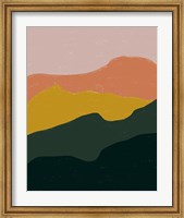 Framed Terracotta Mountains