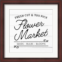 Framed Flower Market
