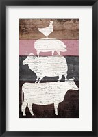 Framed Barn Animals