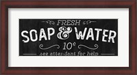 Framed Soap & Water