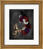 Framed Skull Raven