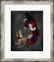 Framed Skull Raven