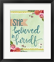 Framed She Believed in Herself