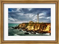 Framed Coastline Lighthouse