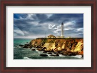 Framed Coastline Lighthouse