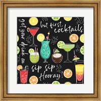 Framed Sip Sip Hooray Pattern III