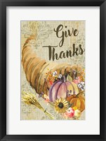 Framed Give Thanks