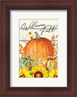 Framed Welcome Fall