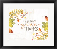 Framed In All Things Give Thanks
