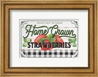 Framed Home Grown Strawberries