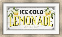 Framed Ice Cold Lemonade
