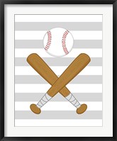 Framed Baseball Stripes