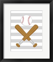 Framed Baseball Stripes