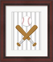 Framed Baseball Stripes