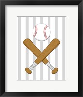 Framed Baseball Stripes