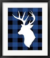 Framed 'Plaid Deer' border=