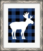 Framed 'Plaid Moose' border=