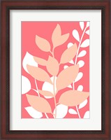 Framed Coral Foliage II