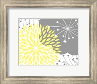 Framed Yellow Foliage Floral
