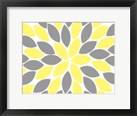Framed Yellow Foliage Floral II