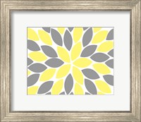 Framed Yellow Foliage Floral II