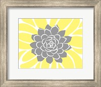 Framed Yellow Foliage Floral IV