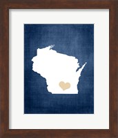 Framed Wisconsin