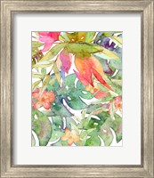 Framed 'Tropical Watercolor II' border=