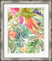 Framed 'Tropical Watercolor II' border=