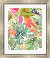 Framed 'Tropical Watercolor II' border=