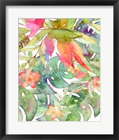 Framed 'Tropical Watercolor II' border=