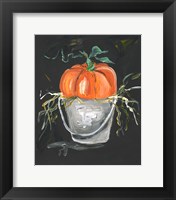 Framed Pumpkin in a Bucket