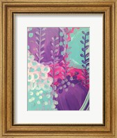 Framed Lavender Abstract