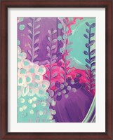 Framed Lavender Abstract