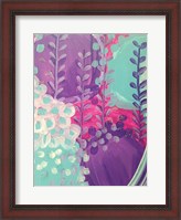 Framed Lavender Abstract