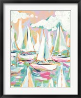 Framed Sailboat Sea