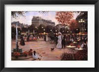 Framed Parisian Promenade