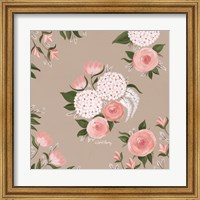 Framed Pink and White Floral